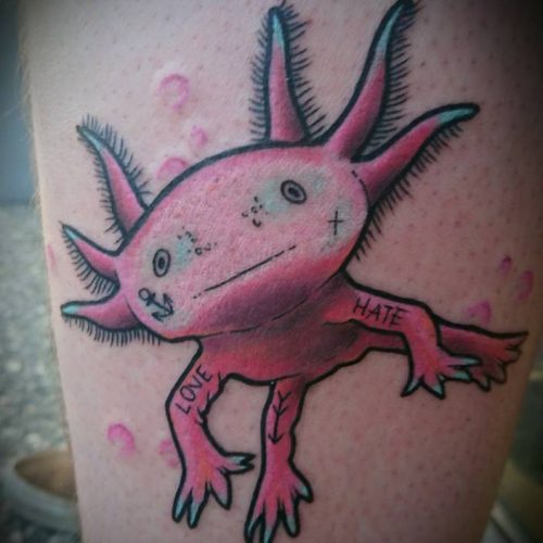 Leeya - Tatouage - Axolotl